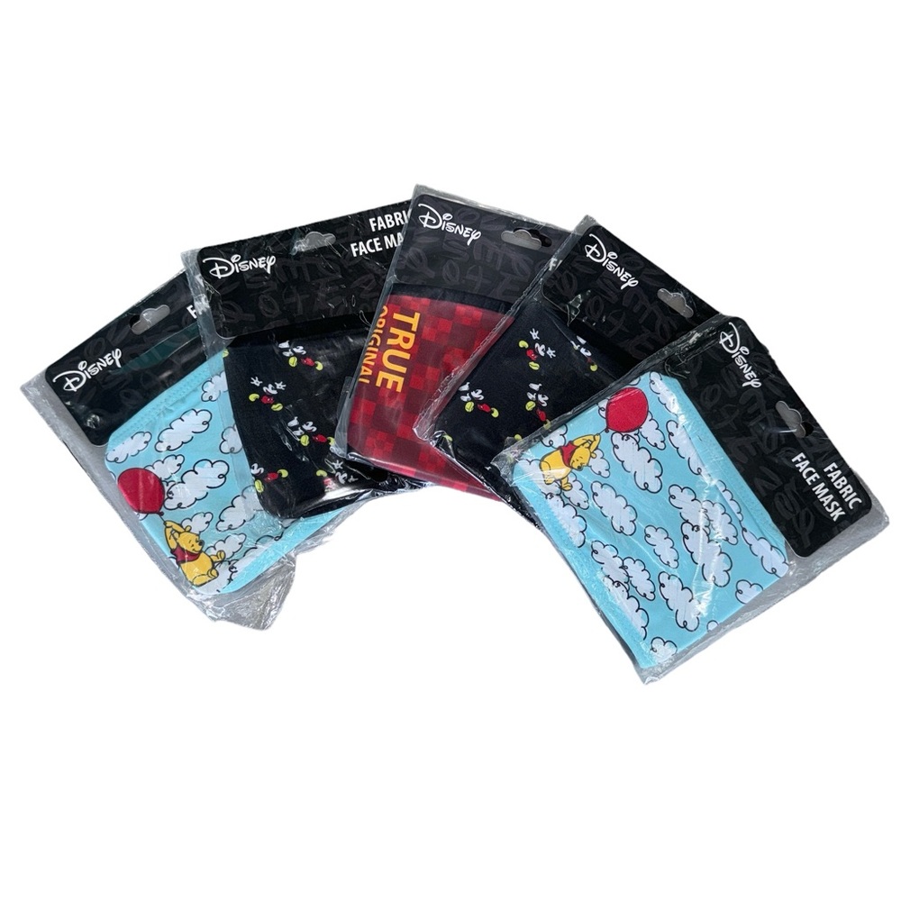 NWT Disney Fabric Face Mask Bundle of 5 - Women’s Age 14 & Up